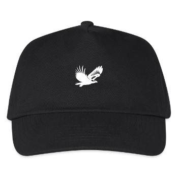 Eleganter Adler auf breiten Schwingen im Wind - Kinder Basecap - Schwarz - Vorne