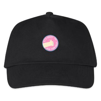 L’aide est ok - Casquette de baseball Enfant - noir - Devant