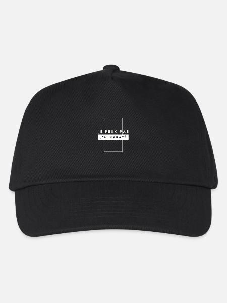 cadeau humour Je peux pas j'ai karaté - Casquette de baseball Enfant - noir