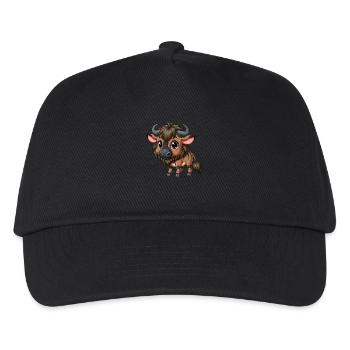 Baby-Gnus - Kinder Basecap - Schwarz - Vorne