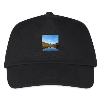 Blick auf den See - Kinder Basecap - Schwarz - Vorne