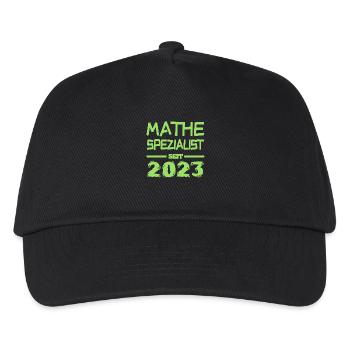 Mathe 2023 - Kinder Basecap - Schwarz - Vorne