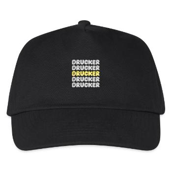 Geschenk für Drucker - Kinder Basecap - Schwarz - Vorne