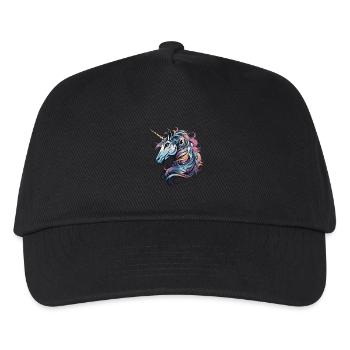 Unicorn Portrait - Kids’ Baseball Cap - black - Front