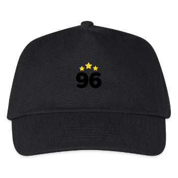 96 Jahre Stern - Geschenk zum 96. Jubiläum - Kinder Basecap - Schwarz - Vorne