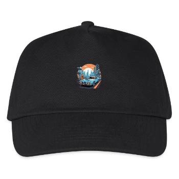 Retro Future - Kinder Basecap - Schwarz - Vorne