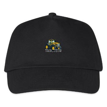 Traktor / Traktor / Traktor - Kinder Basecap - Schwarz - Vorne