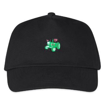 Traktor / Traktor / Traktor - Kinder Basecap - Schwarz - Vorne