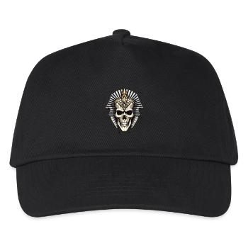 Pharaoh Skull - Kids’ Baseball Cap - black - Front