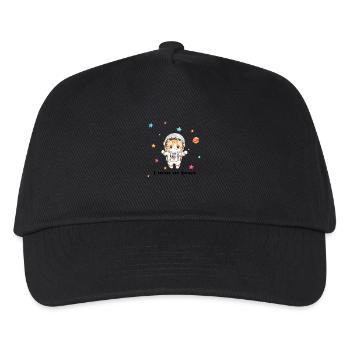 Space Kitty Adventure - Kids’ Baseball Cap - black - Front