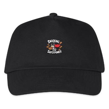 Snacking is my Superpower - Kids’ Baseball Cap - black - Front