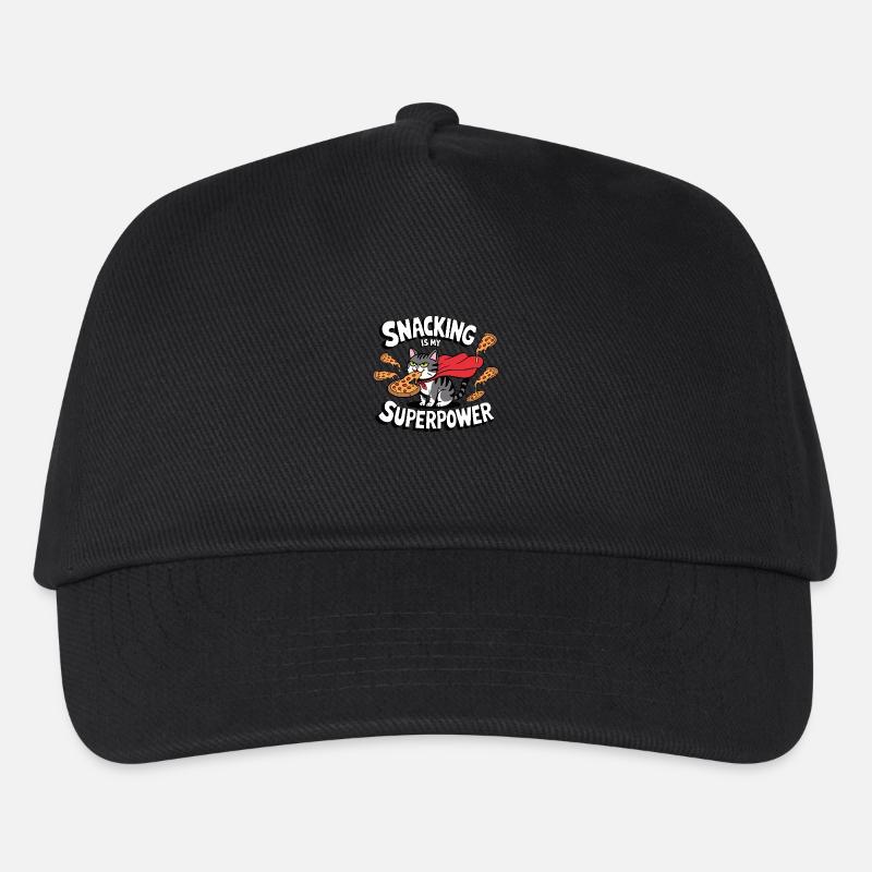 Le grignotage est mon superpouvoir - Casquette de baseball Enfant - noir