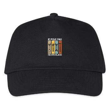 I can't I DIY - Kids’ Baseball Cap - black - Front