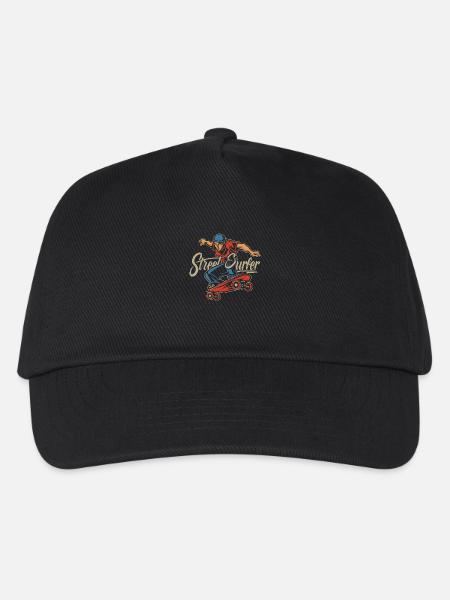 Street Surfer - Kids’ Baseball Cap - black
