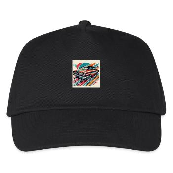 Retro classic car - Kids’ Baseball Cap - black - Front