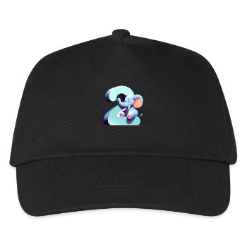 Kreative Kinderzahlen Kollektion - Kinder Basecap - Schwarz - Vorne