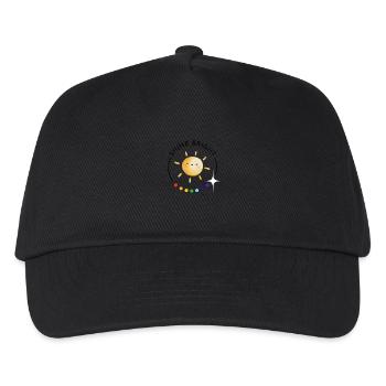 shine bright - Regenbogen und Sonne - Kinder Basecap - Schwarz - Vorne