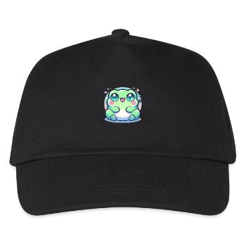 SÜSSER KAWAII FROSCH - Kinder Basecap - Schwarz - Vorne