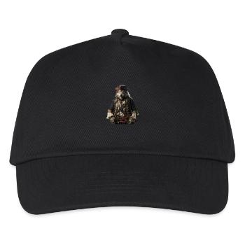 Piraten Wolf - Kinder Basecap - Schwarz - Vorne