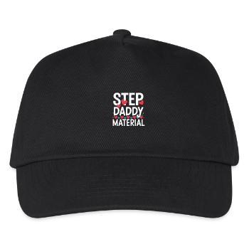 Step Daddy Material 15 - Kinder Basecap - Schwarz - Vorne