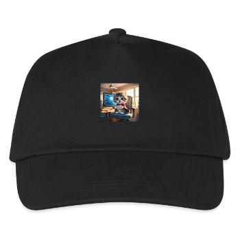 Cat Hero - Kids’ Baseball Cap - black - Front