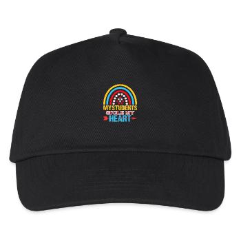 My students stole my heart - Kids’ Baseball Cap - black - Front