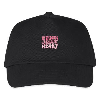 My students stole my heart - Kids’ Baseball Cap - black - Front