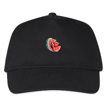 Watermelon in pieces - Kids’ Baseball Cap - black - Front