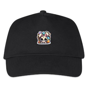 Burnout Bunny - Kinder Basecap - Schwarz - Vorne