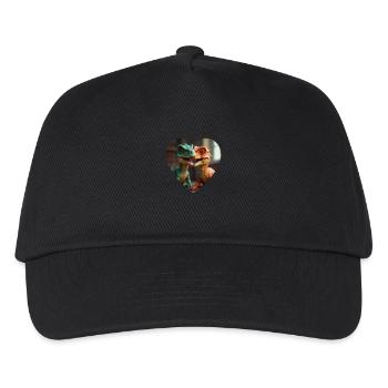 Zwei Baby Dinos - Kinder Basecap - Schwarz - Vorne