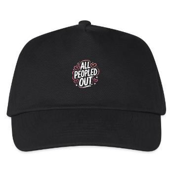 Introvertierter asozialer introvertierter - Kinder Basecap - Schwarz - Vorne