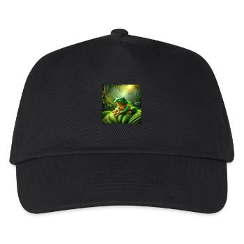 Kambo Frog - Kinder Basecap - Schwarz - Vorne