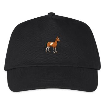 Horse small real - Kids’ Baseball Cap - black - Front