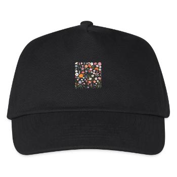 Blumen Liese - Kinder Basecap - Schwarz - Vorne