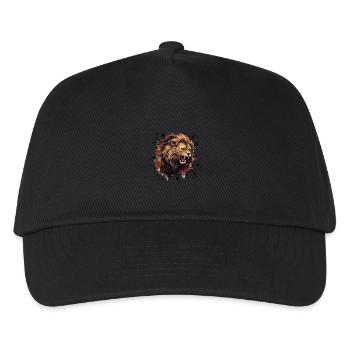 Lion Head Symbol Animal Lion Head - Kids’ Baseball Cap - black - Front