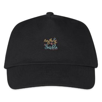 "Anything Is Possible" Motivational Design - Kids’ Baseball Cap - black - Front