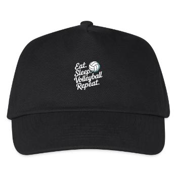 Volleyball Spieler Beach Volleyball Volleyballer - Kinder Basecap - Schwarz - Vorne
