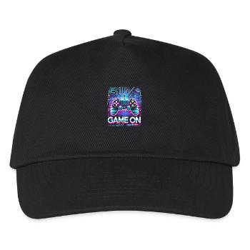 GAME ON - Kids’ Baseball Cap - black - Front