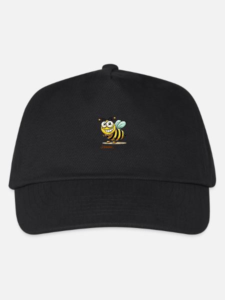 biene wespe tier - Kinder Basecap - Schwarz