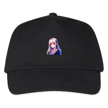 Anime Manga Girl - Kids’ Baseball Cap - black - Front