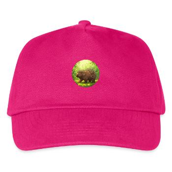 Stachelschwein in der Sonne - Kinder Basecap - Fuchsia - Vorne