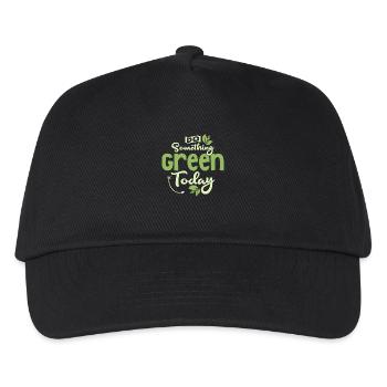 Do Something Green Today Planet Earth Day - Kinder Basecap - Schwarz - Vorne