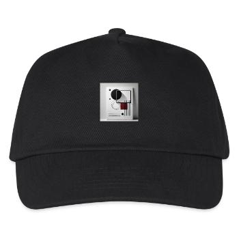 Geometric balance - Kids’ Baseball Cap - black - Front