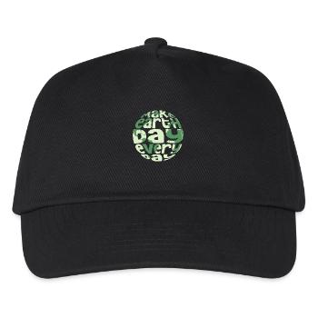 Make Earth Day Everyday Environmental Planet - Kinder Basecap - Schwarz - Vorne