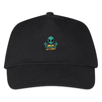 Je ne suis pas un extraterrestre, je suis un touriste - Casquette de baseball Enfant - noir - Devant