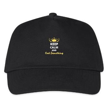 Keep Calm and Cook Something - Foodie Design - Kids’ Baseball Cap - black - Front