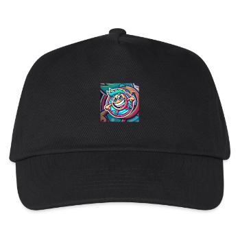 Happy Cartoon Atmosphere - Kids’ Baseball Cap - black - Front