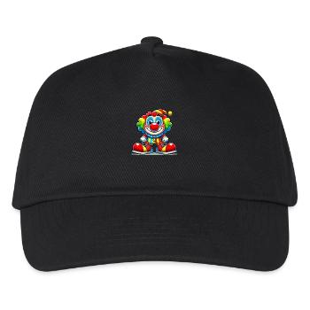 clown cartoon - Kinder Basecap - Schwarz - Vorne