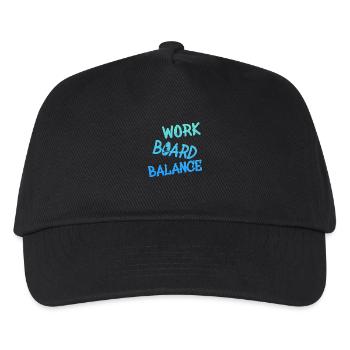 Snowboarder Snowboarding Snowboard - Kinder Basecap - Schwarz - Vorne