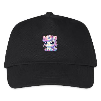Super Cute Kawaii Baby Unicorn - Kinder Basecap - Schwarz - Vorne